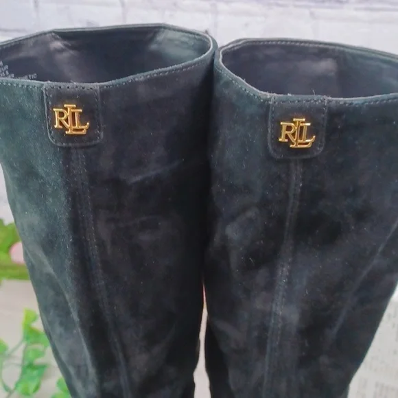 Lauren Ralph Lauren Suede Pull On Boot NWT - Picture 3 of 10